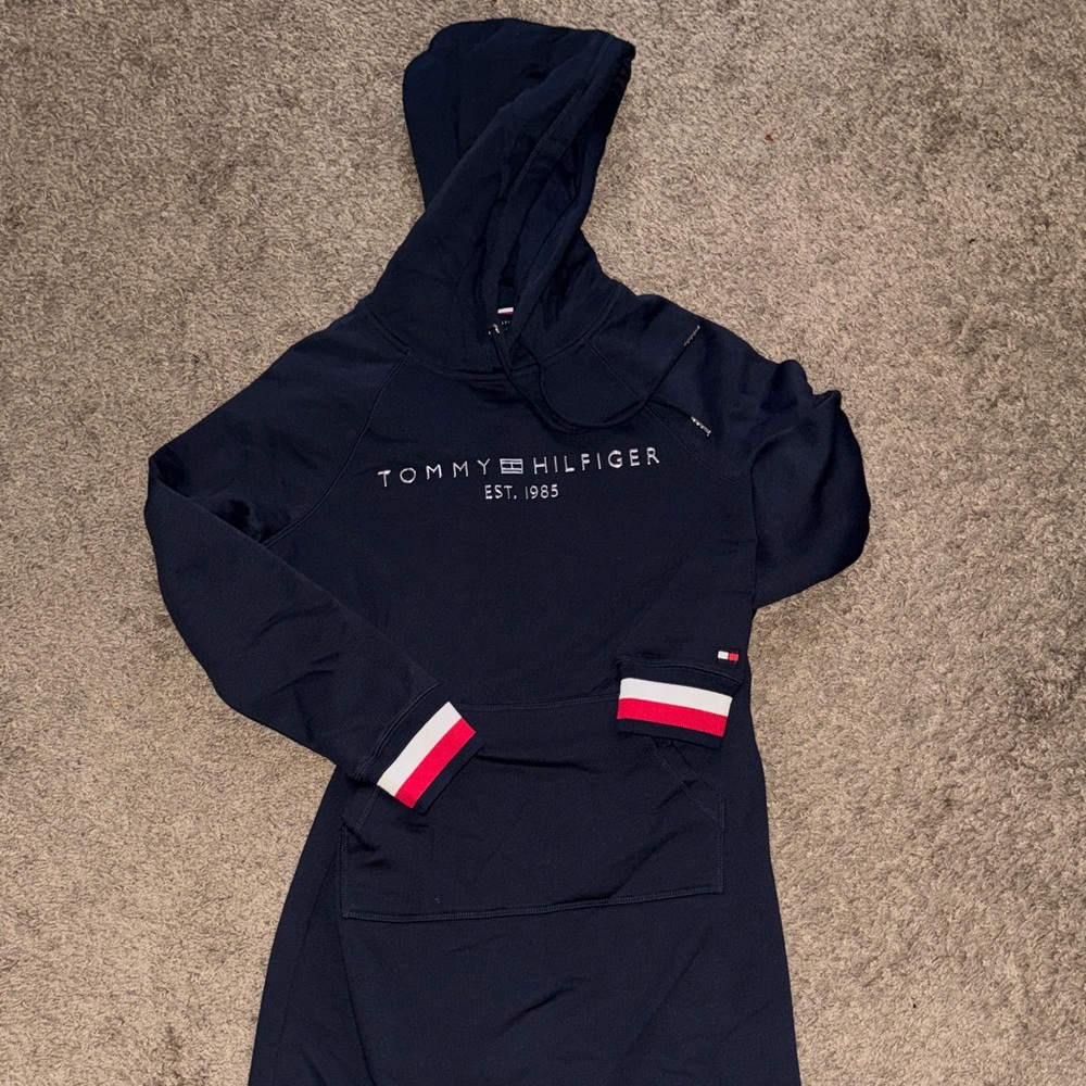 Tommy Hilfiger Navy Sweatshirt Dress Women’s Size XS